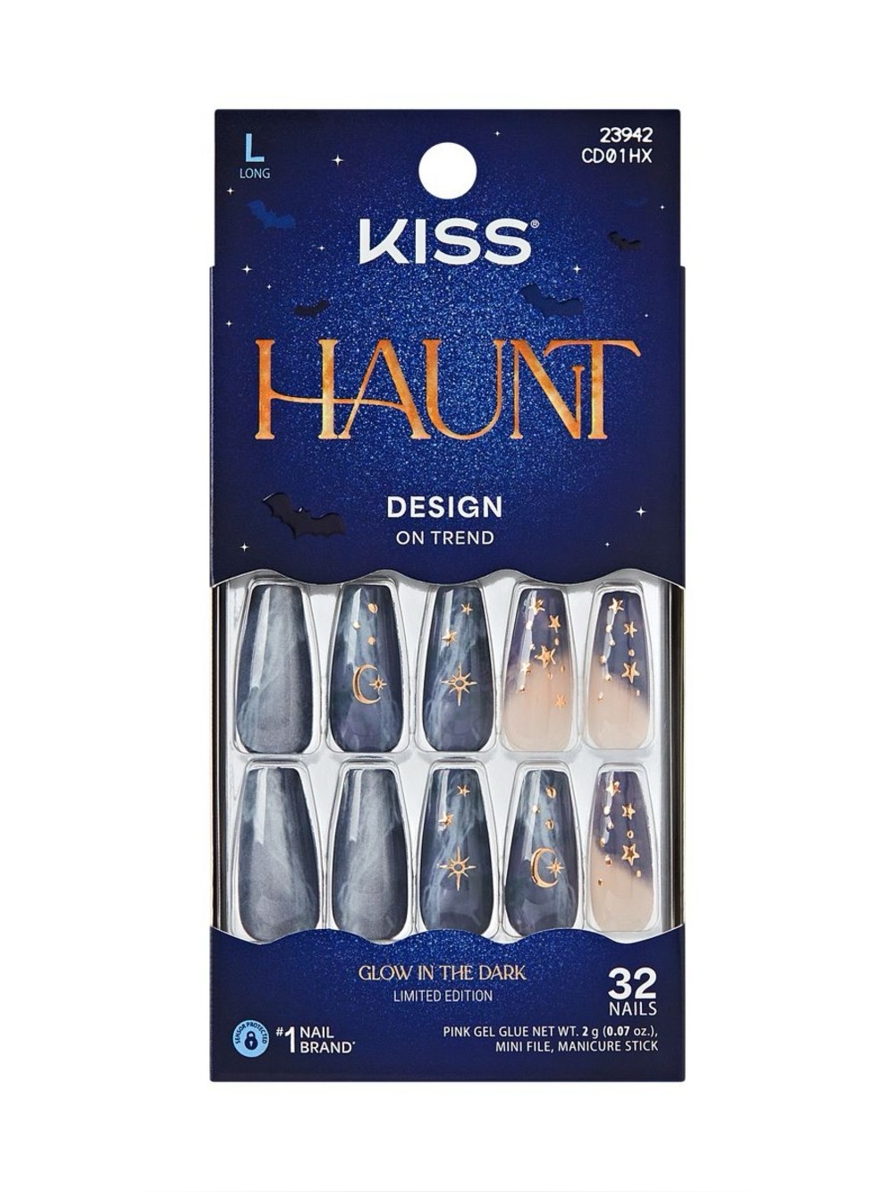 KISS Products Fake Nails - Spooky Tips